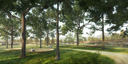 Tuchkov Buyan Park design by Kengo Kuma & Associates + Vladimir Djurovic Landscape Architecture