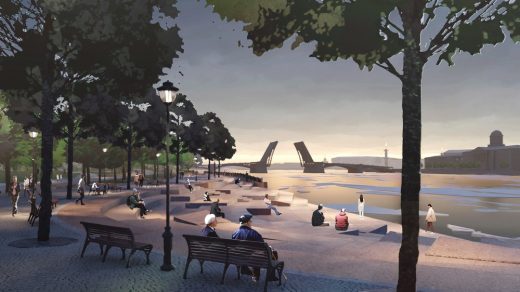 Tuchkov Buyan Park Saint Petersburg design by Studio 44 and West 8