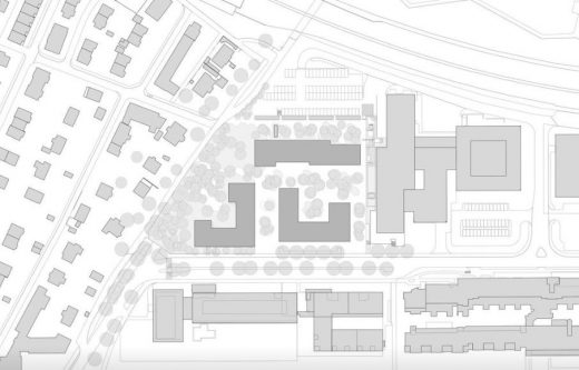 Weltpostpark residential buildings Bern plan layout