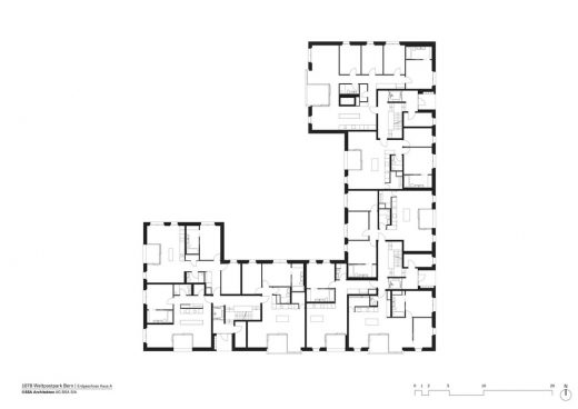 Weltpostpark apartments plan layout Bern