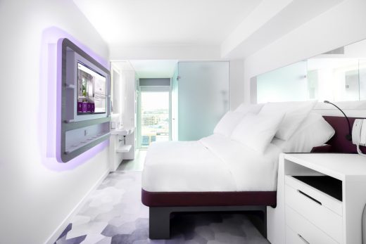 Yotel Amsterdam, Netherlands hotel room