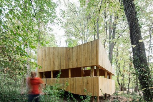100% wooden house Montlouis-sur-Loire building