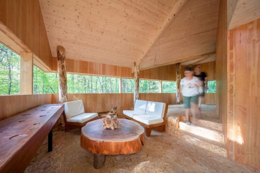 100% wooden house Montlouis-sur-Loire building interior