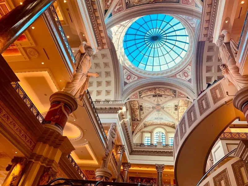 Caesars Palace Las Vegas casino gigantic pillars