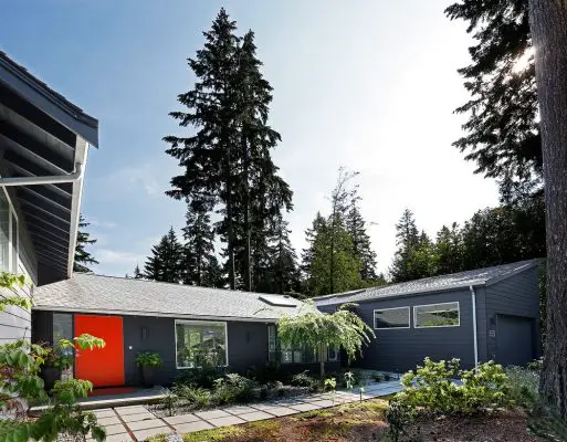 Wyss Family Container House on Mercer Island Lake Washington