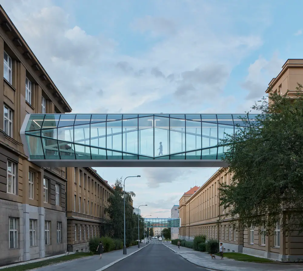 Crystalline Footbridges Prague