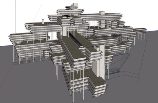 Paul Rudolph Asia building vizualization