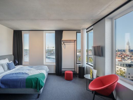 Student Hotel Delft building bedroom