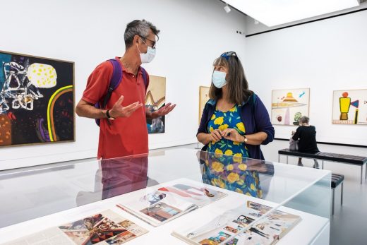 Towner Eastbourne art gallery interior people