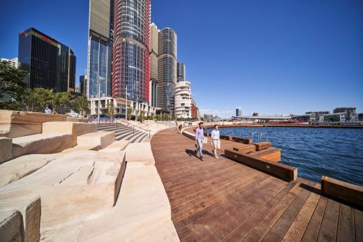 Waterman's Cove Barangaroo South waterfront landscape