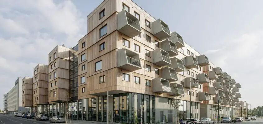 Wooden Housing Seestadt Aspern Vienna Building