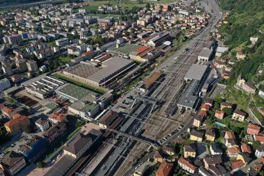 Bellinzona Switzerland architecture aerial photo