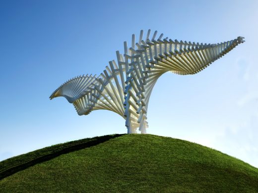 DRIFT sculpture by Gerry Judah, Dallas, Texas