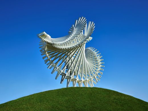 DRIFT sculpture by Gerry Judah, Dallas, Texas, USA