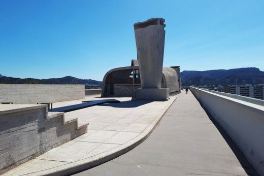 La Cité Radieuse Le Corbusier Marseille building roofscape