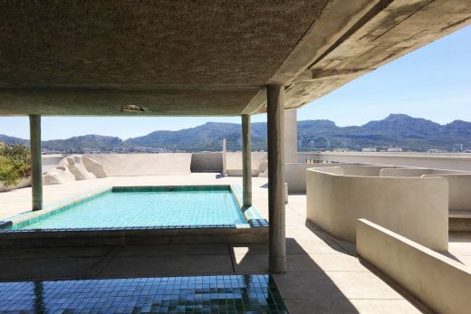 La Cité Radieuse Le Corbusier Marseille building roof pool