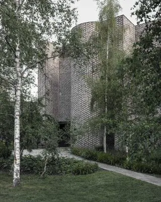 Markuskyrkan building in Sweden by architect Sigurd Lewerentz