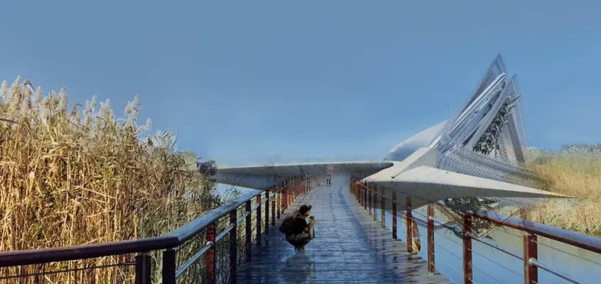 Piezoelectric Loom Aviary, Suzhou City