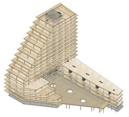 SAWA Lloydquarter wooden building design
