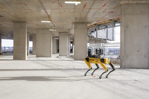 Spot robot monitors construction at Battersea Power Station London