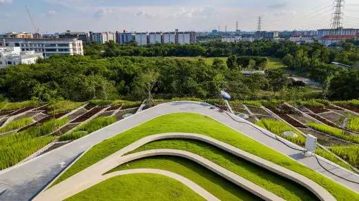 Thammasat University urban farm Roof Bangkok landscape