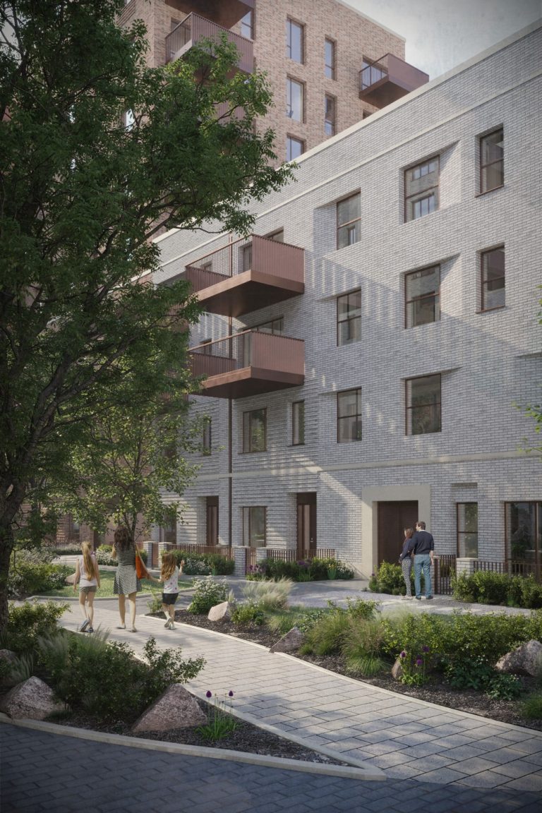 Clayton Road canalside homes in Hayes earchitect