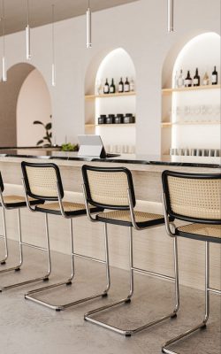 New Bar Stool Versions of Classic Thonet S 32