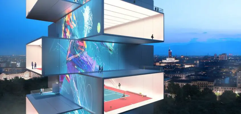 Playscraper Tennis Tower building