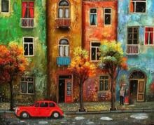 Colorful Houses Art