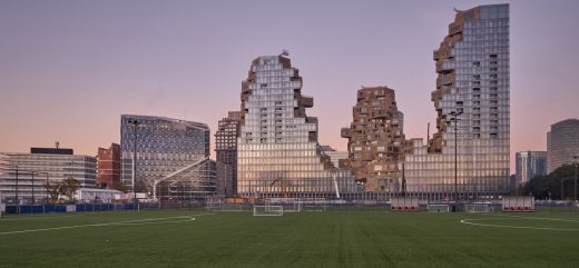 Valley Towers Amsterdam CBD Zuidas buildings by MVRDV