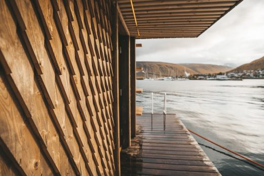 Norwegian Architecture News - Floating Sauna Tromso Harbour
