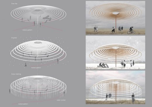 Winter Pavilion London Competition 2nd prize