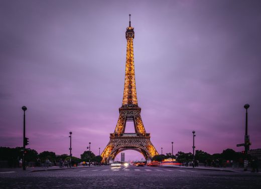 Most romantic and popular architecture in Europe - Eiffel Tower, Paris, France