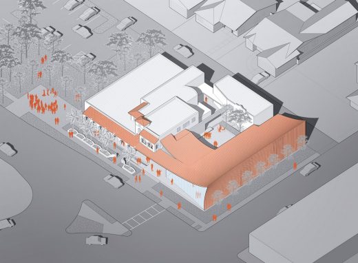 Hollywood Art and Culture Center Expansion aerial view