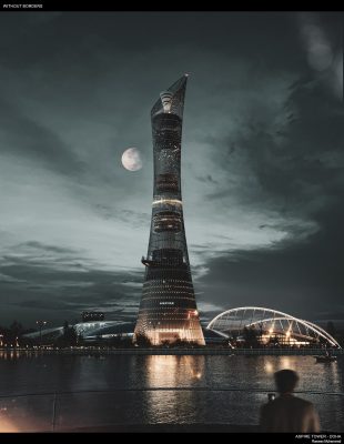 Aspire Tower Doha, Qatar CGI render
