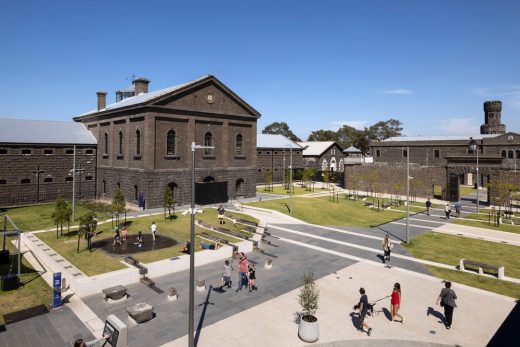 Coburg piazza at former Pentridge Prison Melbourne