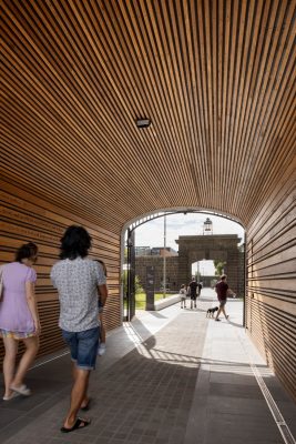 Coburg piazza at former Pentridge Prison Melbourne