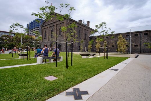 Coburg piazza at former Pentridge Prison Melbourne
