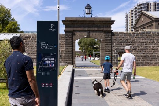 Coburg piazza at former Pentridge Prison Melbourne