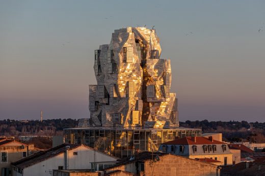 Luma Arles building design by Frank Gehry architect