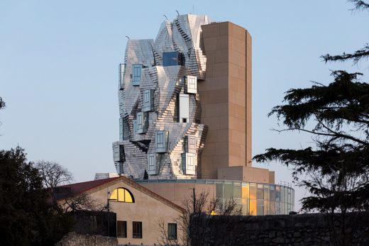 Luma Arles France building design by Frank Gehry architect