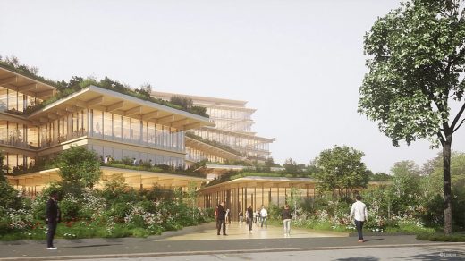 Milan for biophilic office of the future design by Kengo Kuma & Associates