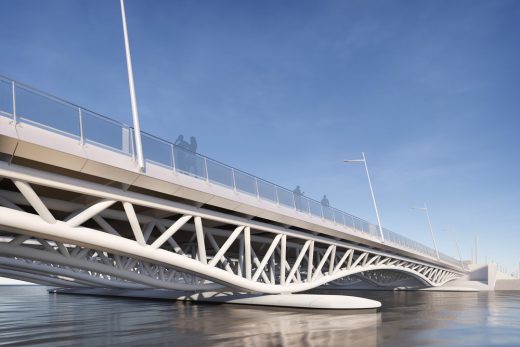 Two new IJburg bridges, Amsterdam: Grimshaw