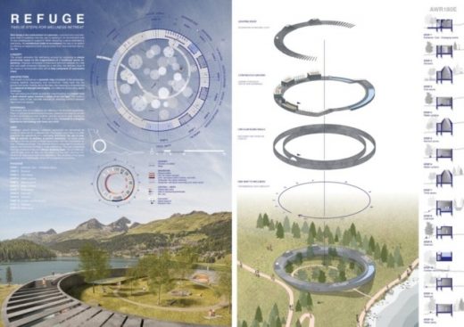 Alps Wellness Retreat design contest Winner 1st prize