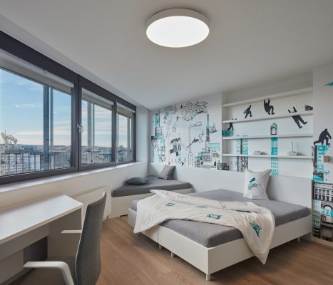 Panoramic View Minimalist Apartment Prague