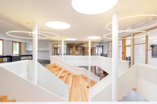 Sonova Wireless Competence Center Murten Building interior