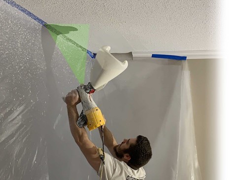 Stipple ceiling repair in Toronto