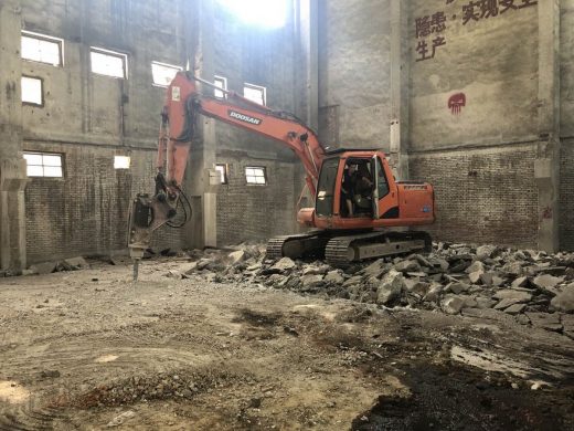 Qintai Avenue Hanyang Iron Works demolition