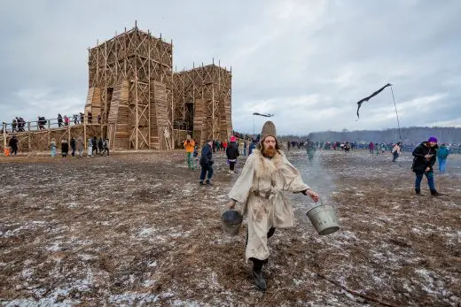 Art Park Nikola-Lenivets Maslenitsa Russia scarecrow