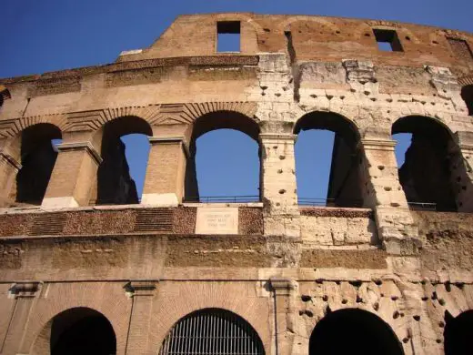 Colosseum Rome Building facade arches